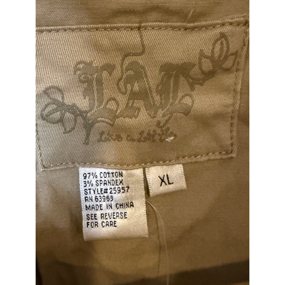 TLA Beige Double Breasted Cropped Jacket Women XL - Picture 3 of 6
